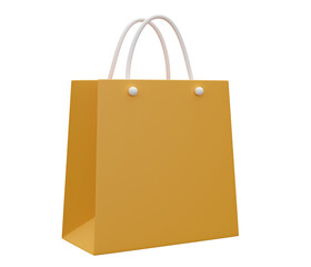 shop paper bag 3d illustration