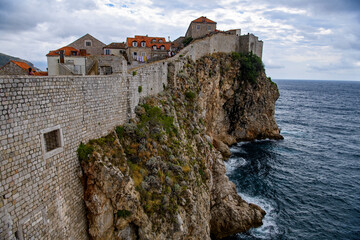 Fototapeta na wymiar City walls of Dubrovnik, Croatia