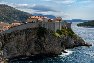 Fototapeta na wymiar Aerial view of Dubrovnik old town, Croatia