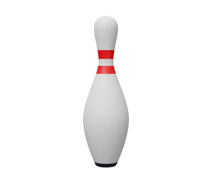 bowling pin 3d render
