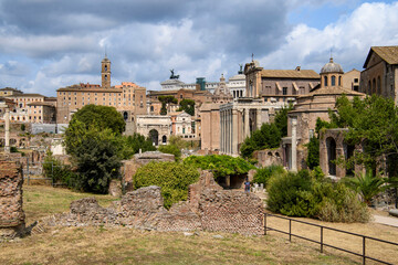 Fototapeta na wymiar The Roman forum