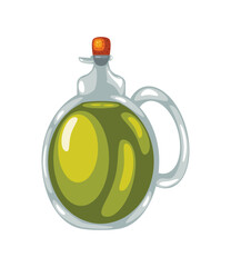 jar with olive oil