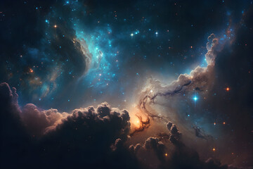 constellation background galaxy sky stars and dark clouds