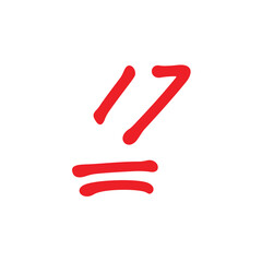 17 points exam score, seventeen points grade results, vector illustration