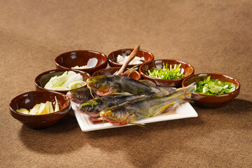 Northeast China local characteristic home cooking sauce grilled Gaya fish