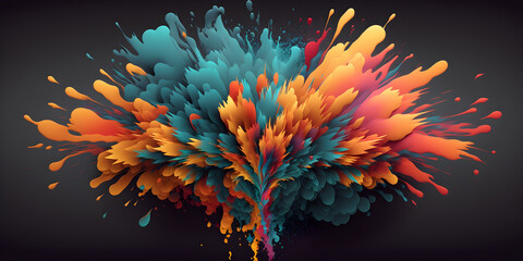 A Burst of Colors that Blend Together Perfectly