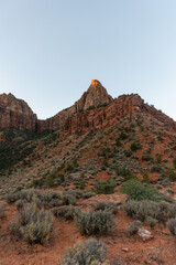 Zion national park at sunrise