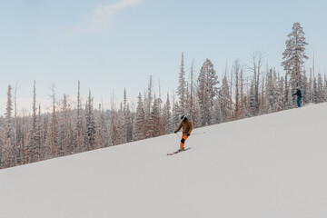 skiier on slope