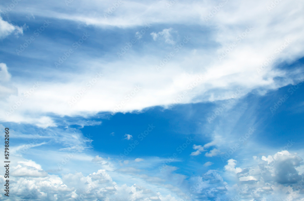 Wall mural the vast blue sky and clouds sky