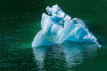 Part of an iceberg out of the water
