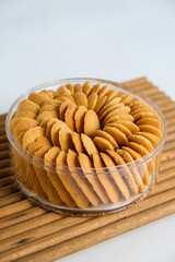 cat tongue cookies in jar