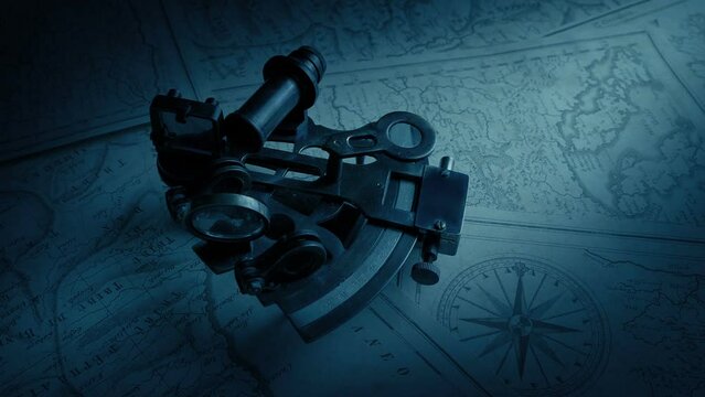 Measuring Instrument On Maps, Travel Concept