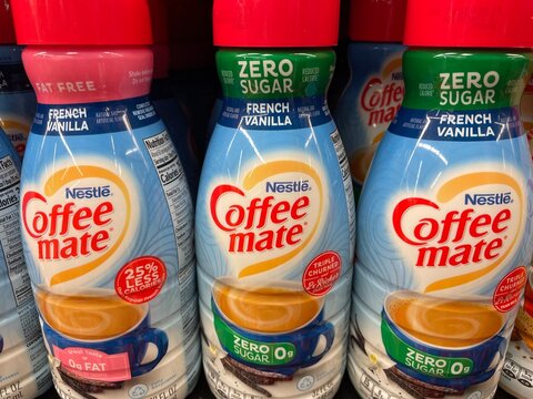 Grocery store Coffee Mate dairy creamer variety