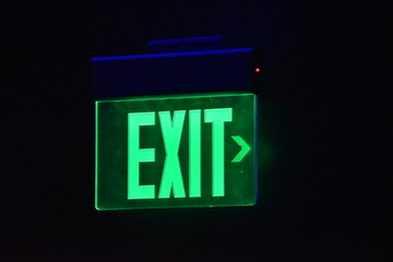 Green Exit Sign