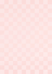 ピンクの市松模様の背景。桜、春、新年のイメージ。