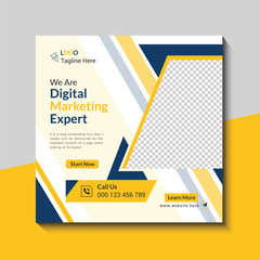 Obraz premium Corporate social media post design