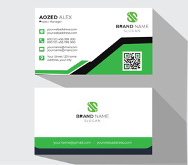 Modern and simple business card design.