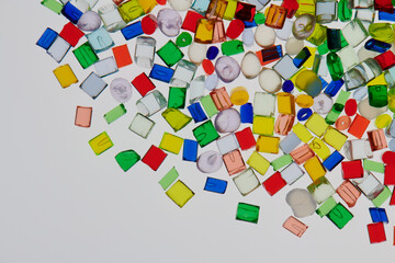 transparent plastic granulate resins for injection molding process