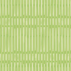 Green Bamboo Texture Stripes Seamless Vector Repeat Pattern