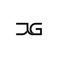 jlg lettering initial monogram logo design