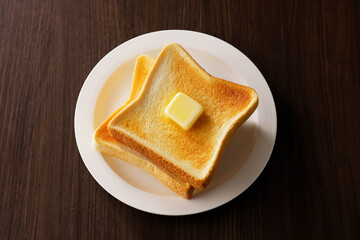 バターを乗せたトースト Butter toast