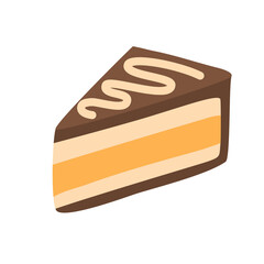 delicious cake slices. cheesecake chocolate