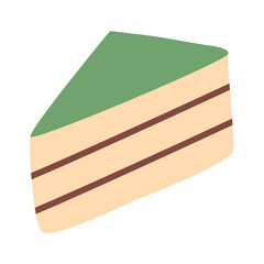 sweet desserts matcha slice cake