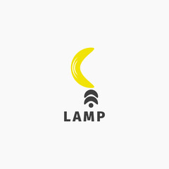 Light bulb logo with a unique shape.