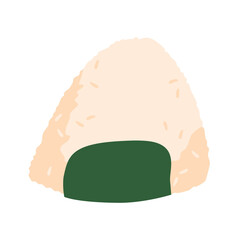 hand drawn japanese onigiri rice