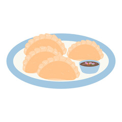 kue pastel indonesian traditional food made from flour with meat