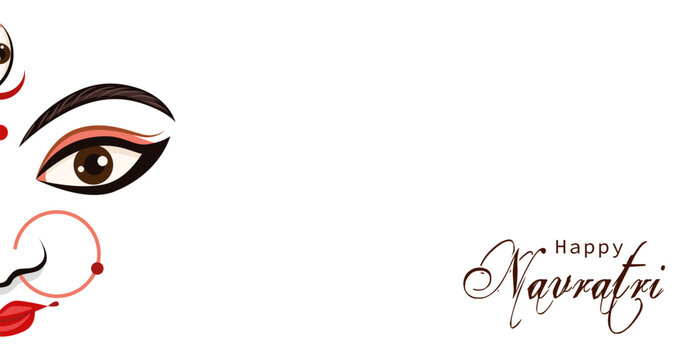 Flat design of Navratri Festival