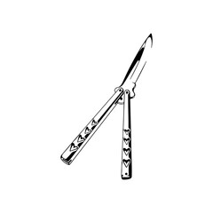 knife illustration vector with concept