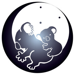 家紋風デザイン / コアラ