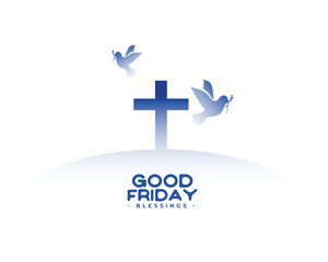 eye catching good friday background with peace bird