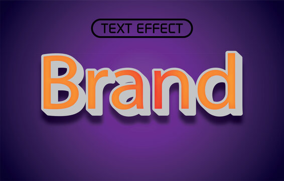 Free photo branding word in debossed text style