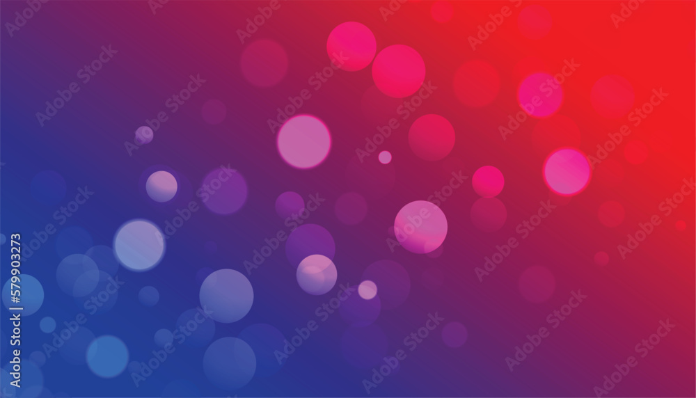 Sticker abstract blurred bokeh banner with light effect