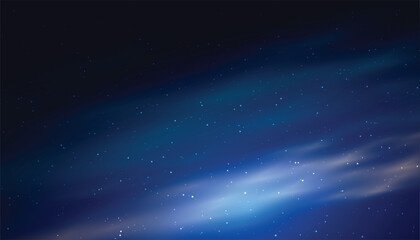 starry night sky banner journey to the universe