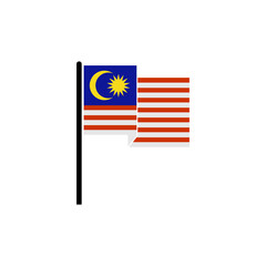 Malaysia flag icon set, Malaysia independence day icon set vector sign symbol