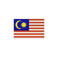 Malaysia flag icon set, Malaysia independence day icon set vector sign symbol