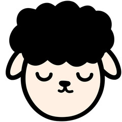 cute sheep, goat, sheep illustration, animal, animal illustration