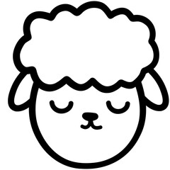 cute sheep, goat, sheep illustration, animal, animal illustration