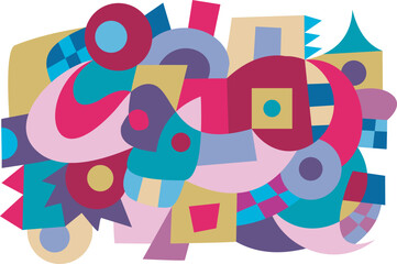 colorful mural art for wall decoration