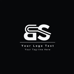 BS SB initial based Alphabet icon logo
