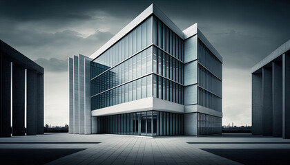Obraz premium Commercial building exterior