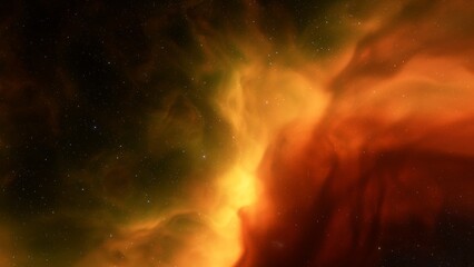 red-violet nebula in outer space, horsehead nebula, unusual colorful nebula in a distant galaxy, red nebula 3d render
