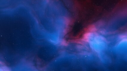 red-violet nebula in outer space, horsehead nebula, unusual colorful nebula in a distant galaxy, red nebula 3d render
