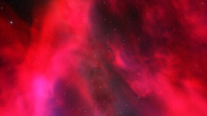 red-violet nebula in outer space, horsehead nebula, unusual colorful nebula in a distant galaxy, red nebula 3d render
