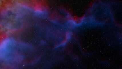 red-violet nebula in outer space, horsehead nebula, unusual colorful nebula in a distant galaxy, red nebula 3d render
