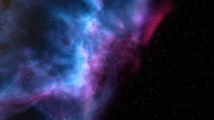 Fototapeta premium Space background with nebula and stars, nebula in deep space, abstract colorful background 3d render 