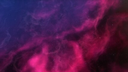 Nebula gas cloud in deep outer space, science fiction illustration, colorful space background with stars 3d render

